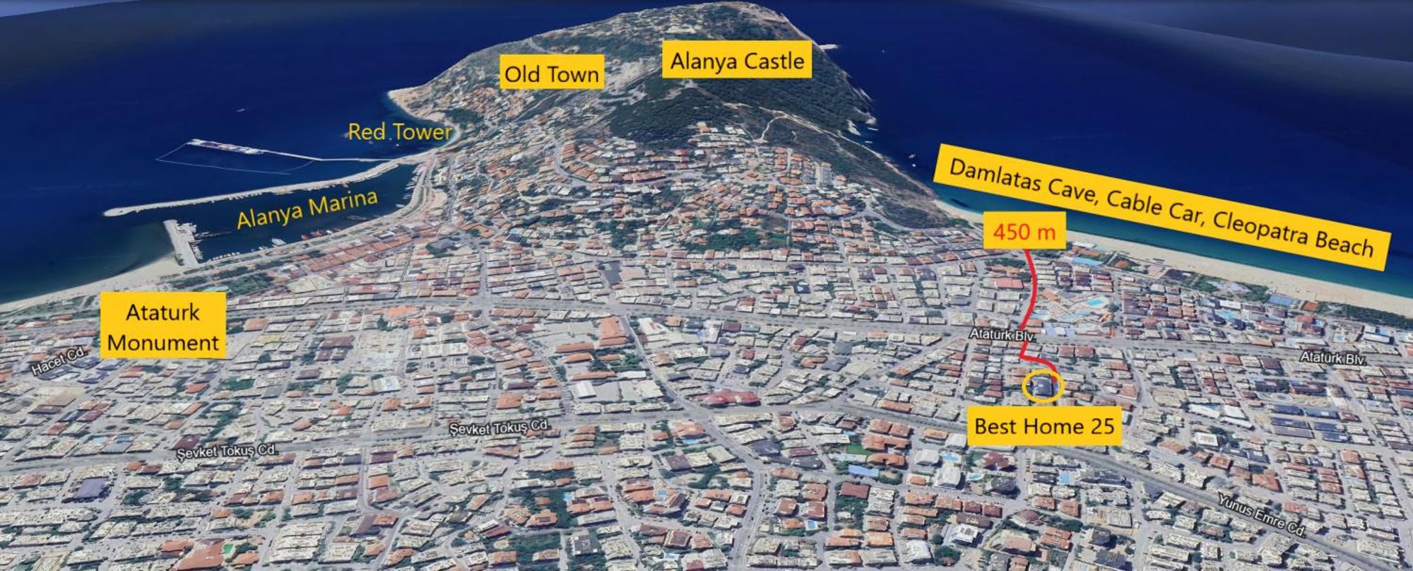 Best Home 25 - Cleopatra Exclusive, Center Alanya Exterior photo